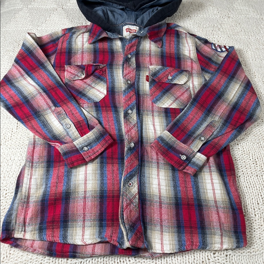 Levi’s Hooded Button Down Shirt
